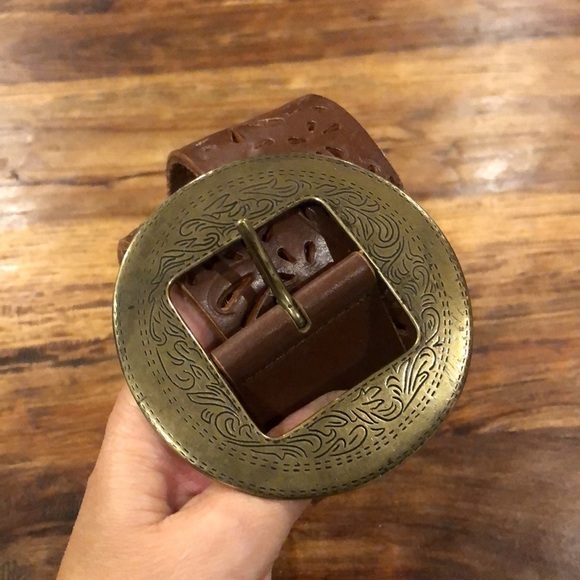 Coldwater Creek Darlington Perforated Leather Belt S main image 5